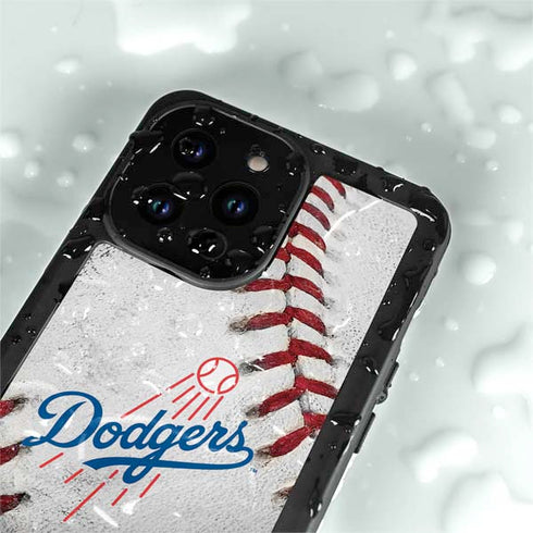 MLB Los Angeles Dodgers Game Ball iPhone 15 Pro Waterproof Case